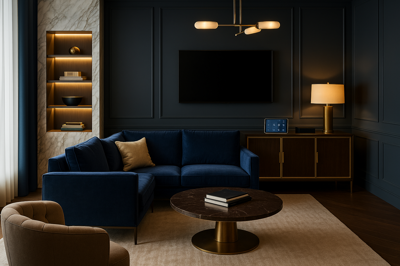 une image qui aspire une marque premium luxe pour l'aménagement malin maison